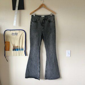 Free People high-waist flare jeans
